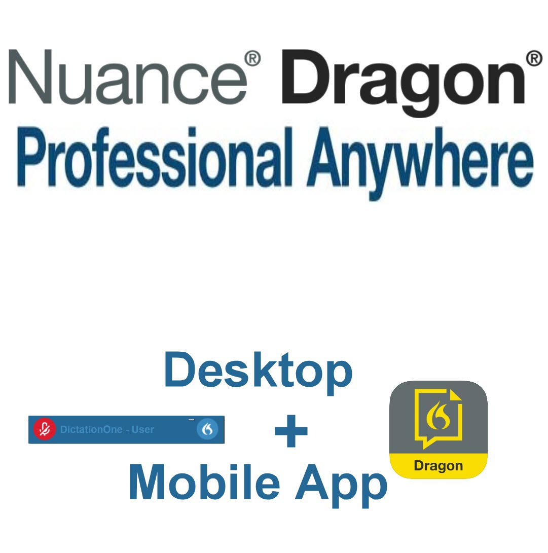 Nuance Dragon Professional Anywhere, Cloud Hosted Service Year  Subscription Dictation Cloud Dictation