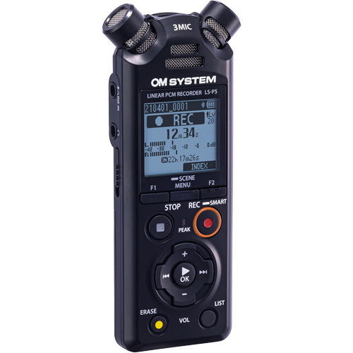 Uitvoerbaar Ambtenaren catalogus OM System LS-P5 Linear PCM Voice Recorder With Bluetooth / Dictation /  Audio Recorders - DictationOne.com