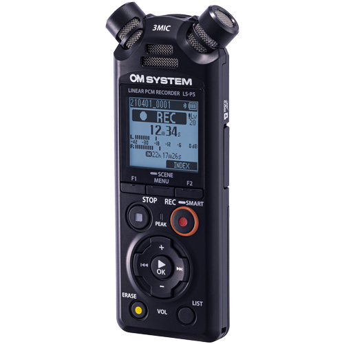 OM System LS-P5 Linear PCM Voice Recorder With Bluetooth